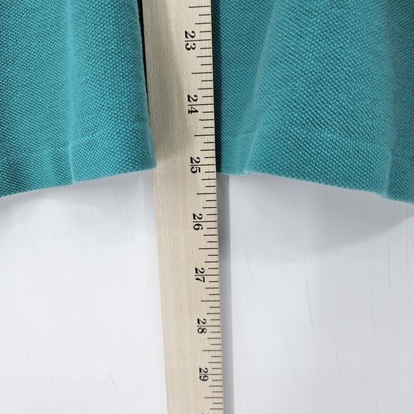Perlis Shirt Mens Large Polo‎ Short Sleeve Green Teal Crawfish Logo Casual - Picture 5 of 9